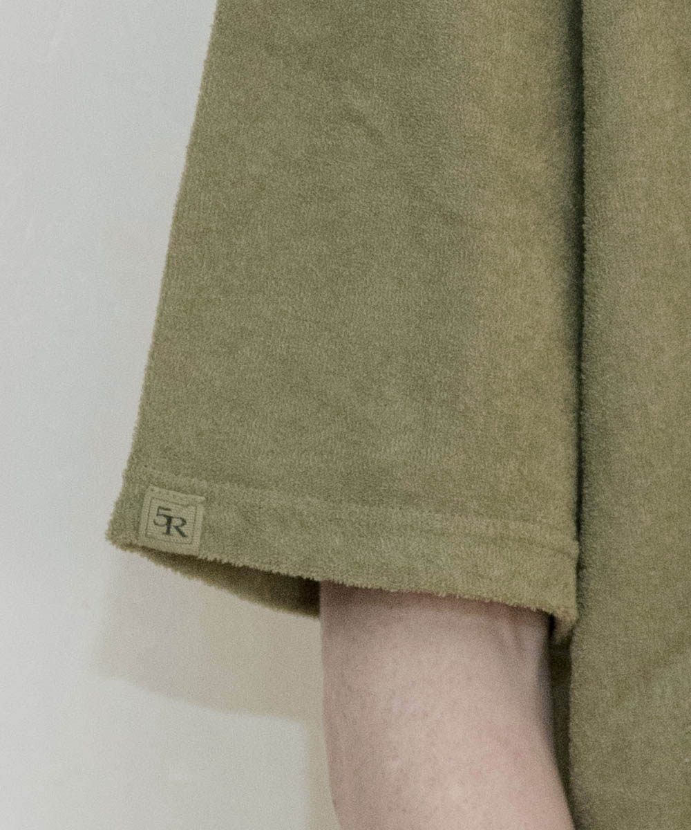 両面パイル半袖Tシャツ【コットン76%リネン24%】