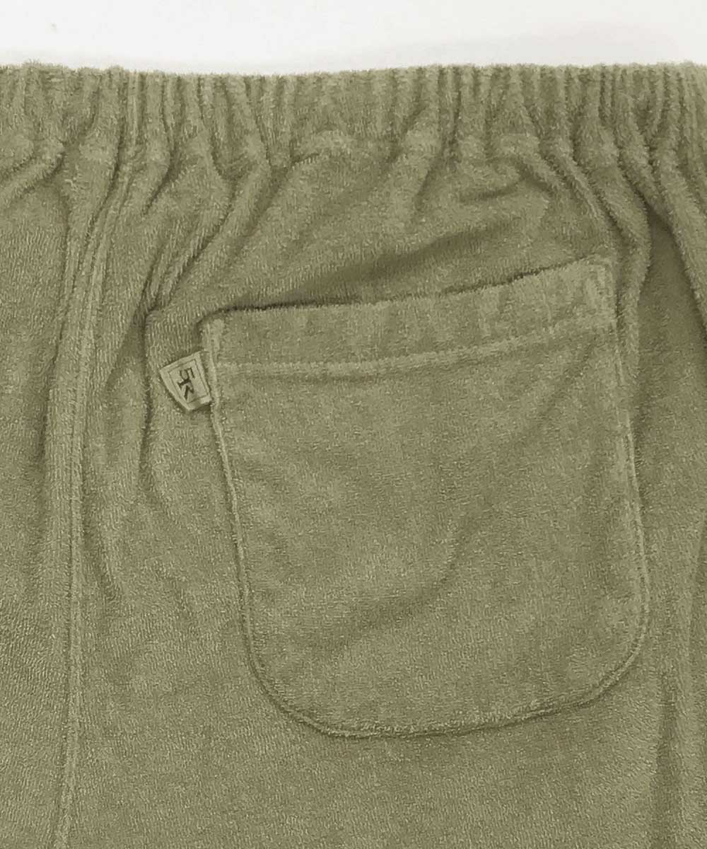 両面パイルハーフパンツ【コットン76%リネン24%】