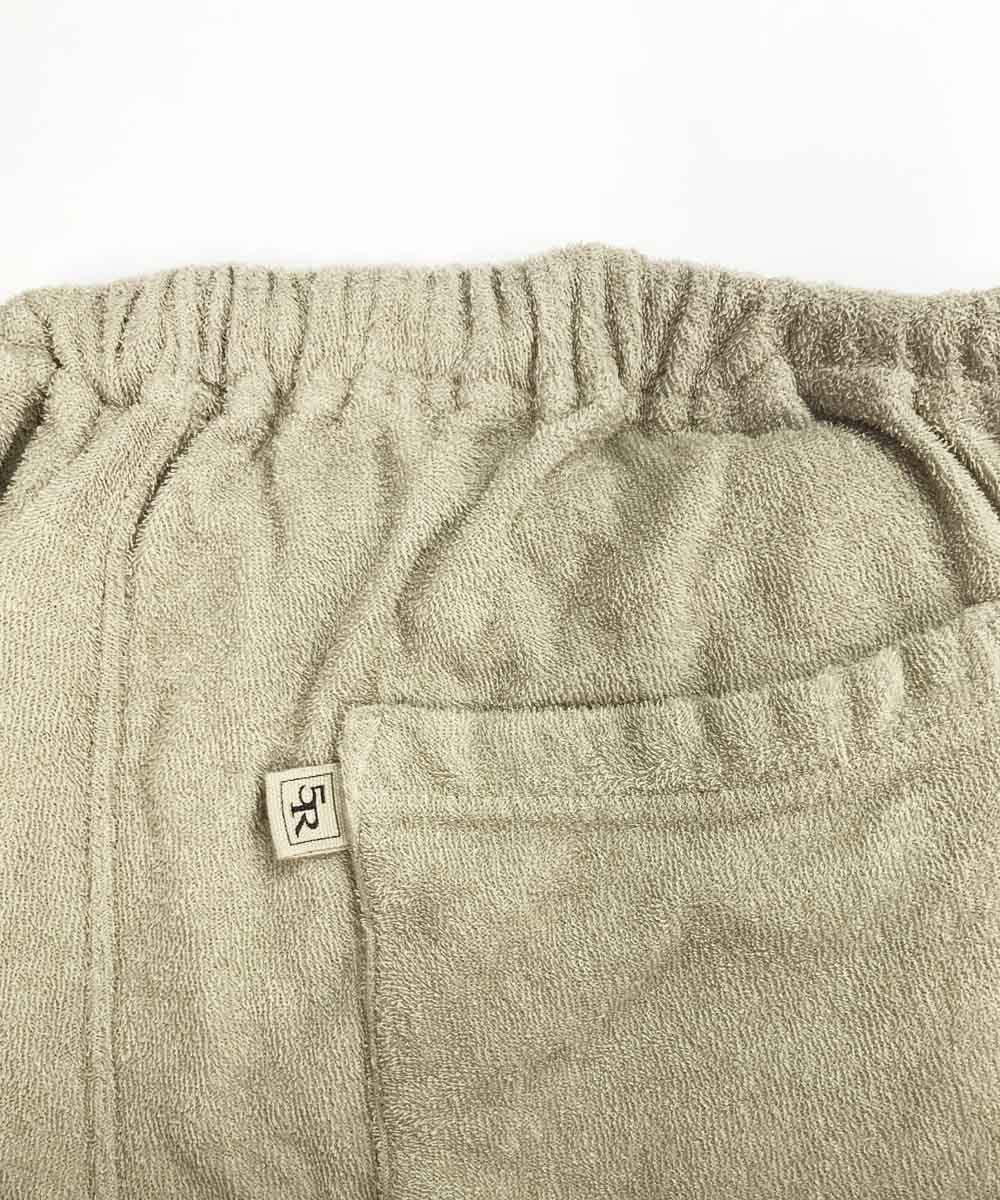 両面パイルハーフパンツ【コットン76%リネン24%】