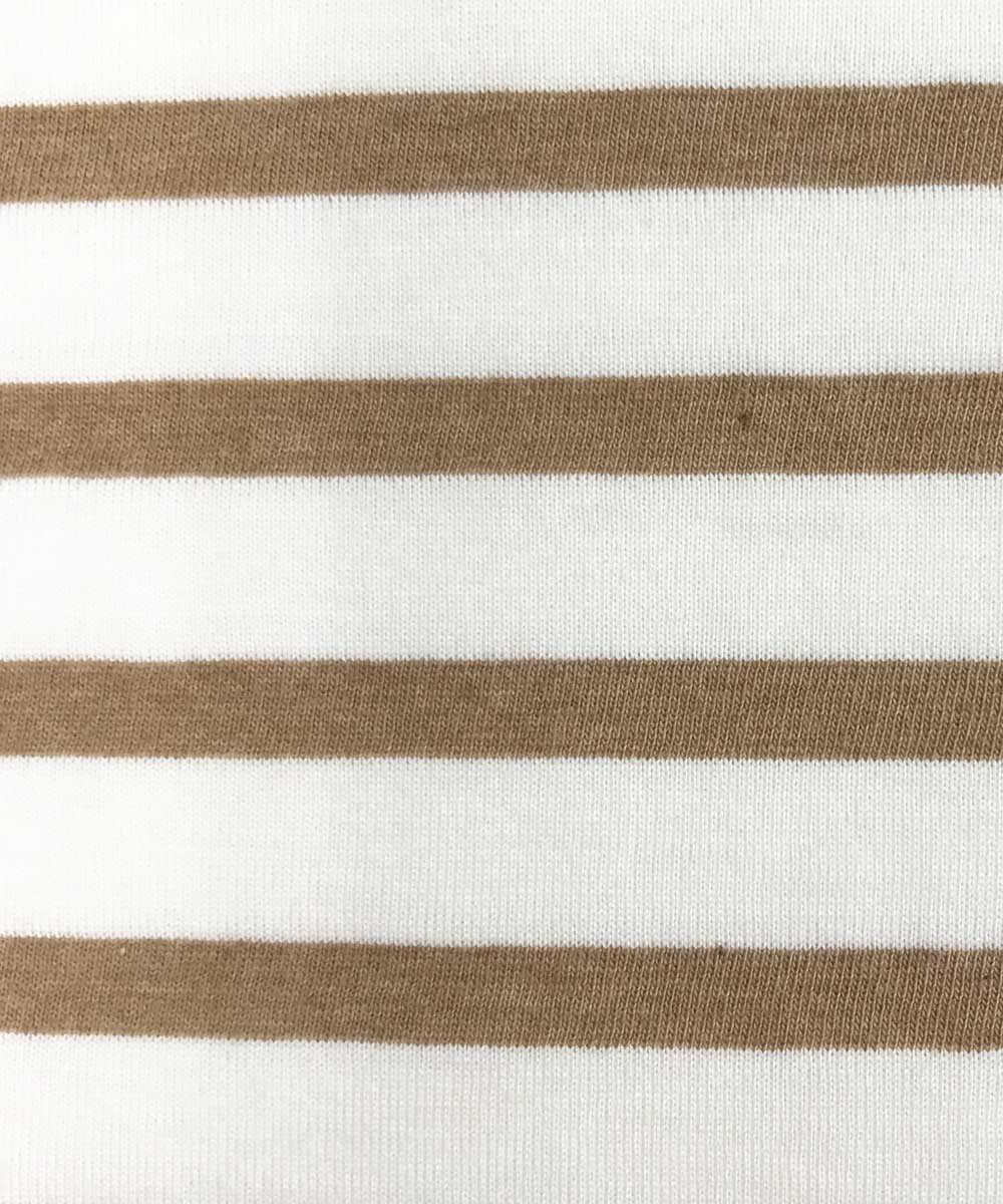 モイスト ボックス半袖Tシャツ ボーダー【レディース】