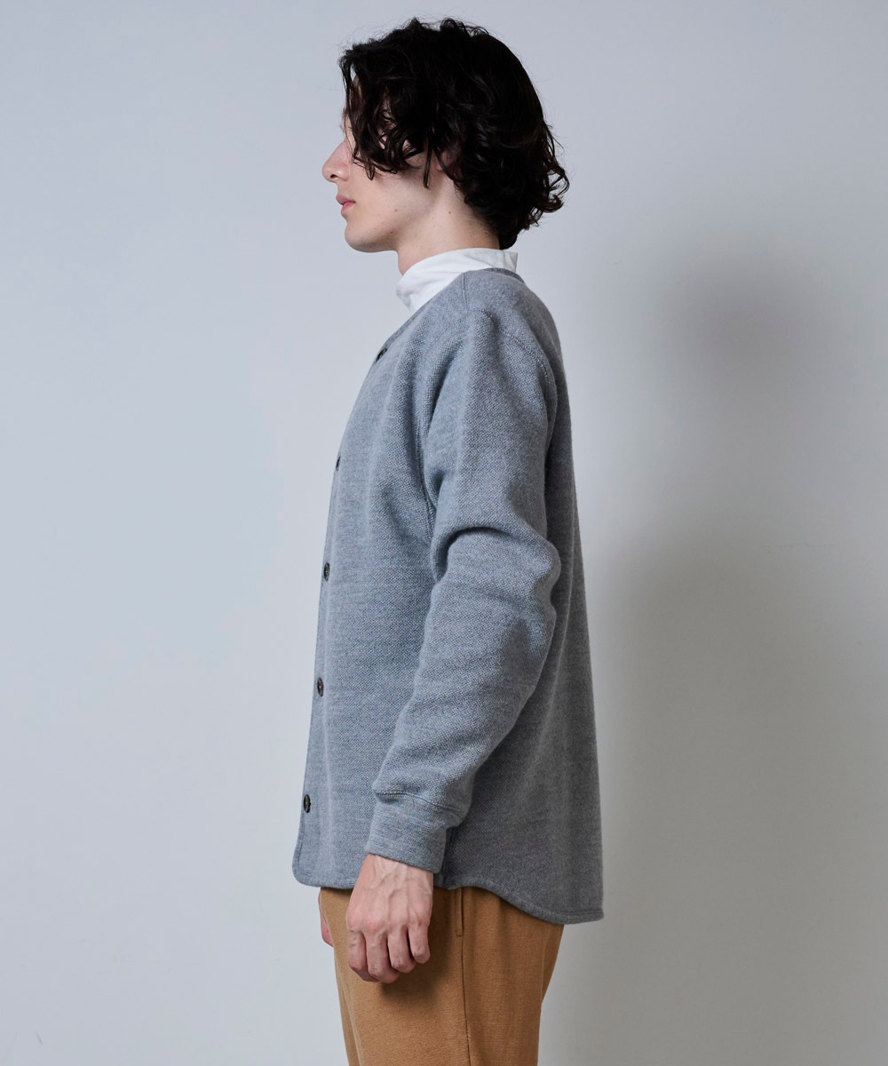 吊り鹿の子裏毛ジャケット【吊編み裏毛】