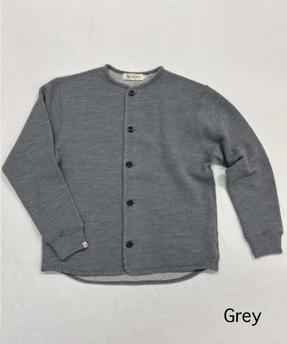 吊り鹿の子裏毛ジャケット【吊編み裏毛】