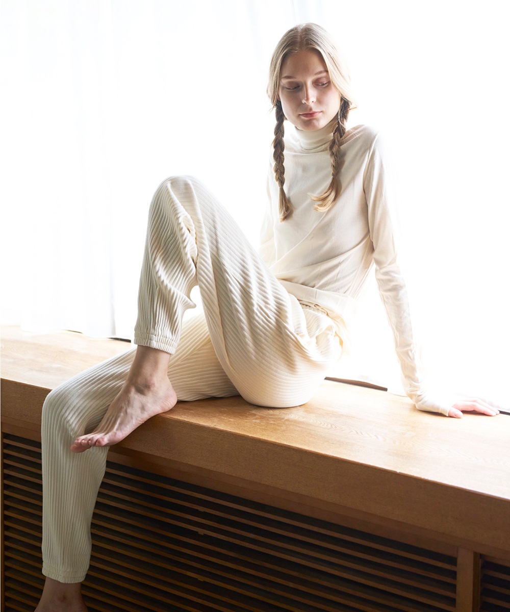 モイストジャージパンツ【ワイドリブ】