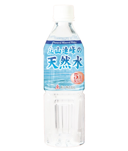 立山連峰の天然水 500ml 24本入/1箱 | 非常食・保存水,保存水