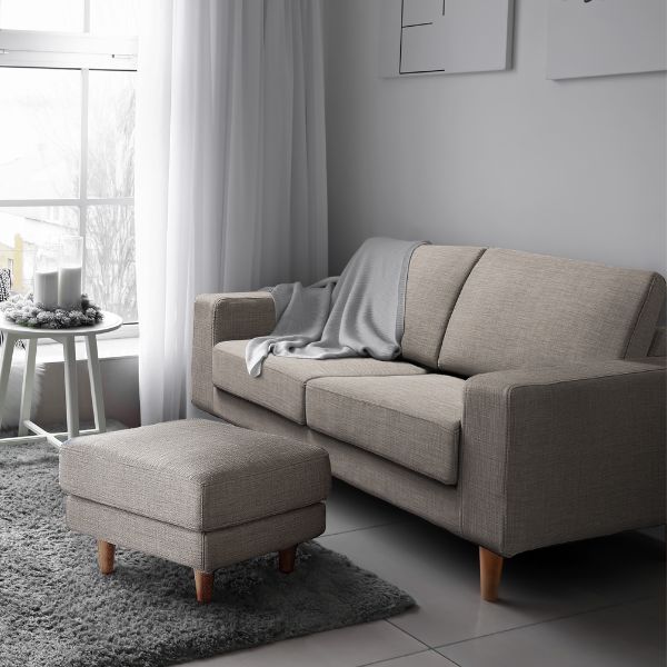 MK 高密度ウレタン 2人掛け肘付きソファ(ファブリックタイプ) 幅170cm