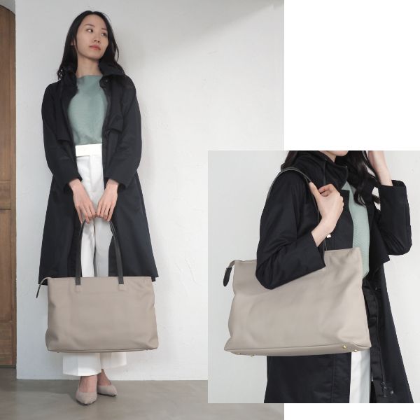 本革×有田焼 B4トートバッグ - Sarah μ（サラミュー） - トートバッグ