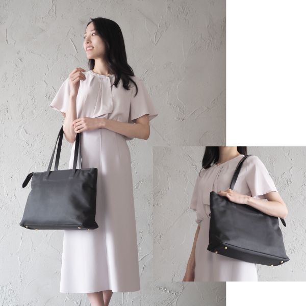 本革×有田焼 B4トートバッグ - Sarah μ（サラミュー） - トートバッグ