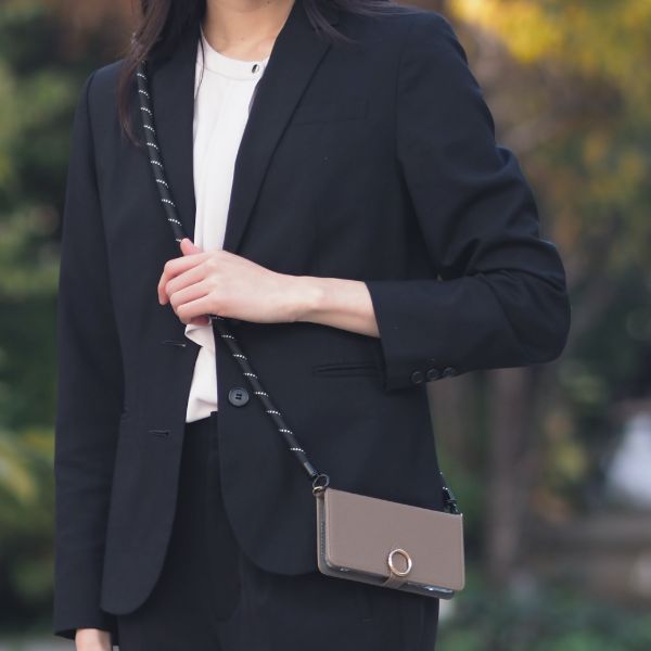 Pillar スマホショルダー ストラップ - NoiR（ノワール） - 財布