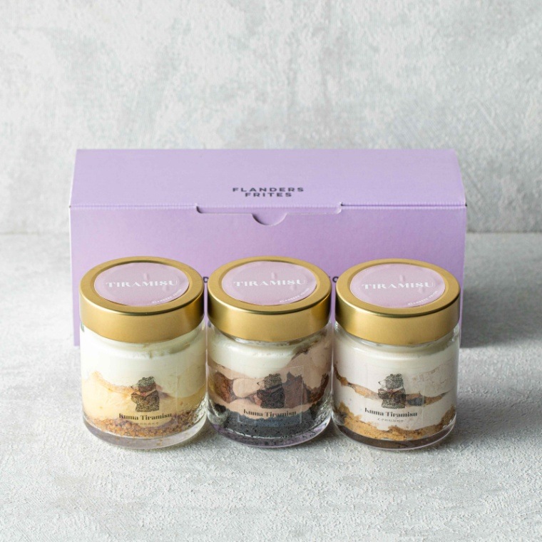 羽二重お芋ティラミス瓶パフェ 3種