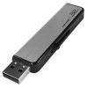 USB 2.0 フラッシュドライブ 32GB シルバー スライド式[M便1/2]|USBメモリ|フラッシュメモリ
