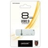 HIDISC USB 2.0 フラッシュドライブ 8GB 白 キャップ式[M便1/2]|USBメモリ|フラッシュメモリ