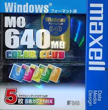 マクセル Maxell  [MO 640MB 10枚 Windowsフォーマット カラーミックス]