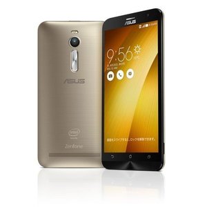 【リファービッシュ品】ASUS ( SIMフリー / Android5.0 / 5.5型ワイド / デュアルmicroSIM / LTE )　ZenFone2 (ゴールド, 2GB/32GB) |スマ