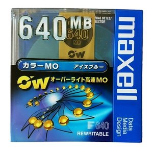 マクセル3.5インチ MOディスク 高速 640MB 1枚 アンフォーマット