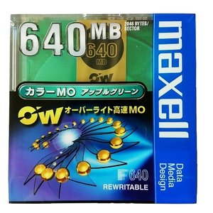 マクセル3.5インチ MOディスク 高速 640MB 1枚 アンフォーマット