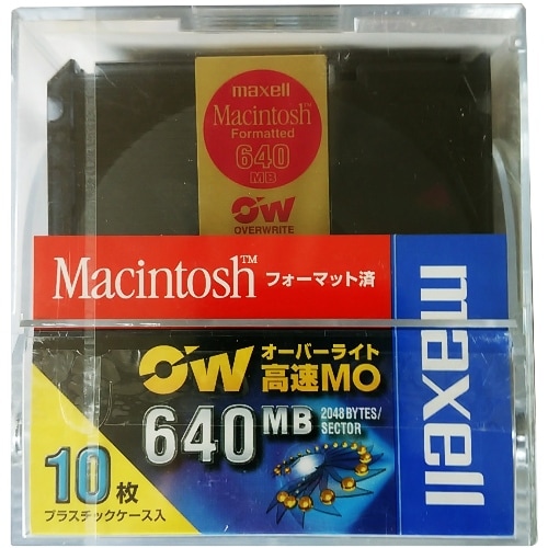 Mac 用 MOディスク10枚（128×1枚、230×7枚、640×2枚）