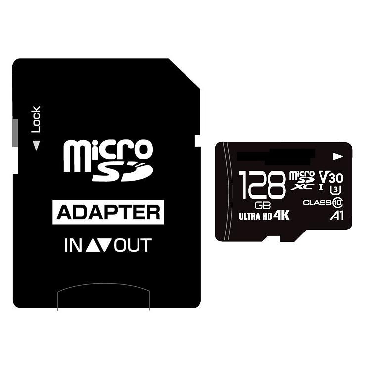 バルク品、高速microSDXCカード 128GB CLASS10 UHS-I Speed class3, A1対応　MFMCSDXC10X128GV30_BULK[返品交換不可]