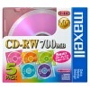 maxell くり返しデータ用   700MB CD-RWカラー5枚パック**|CD-RW|アウトレット