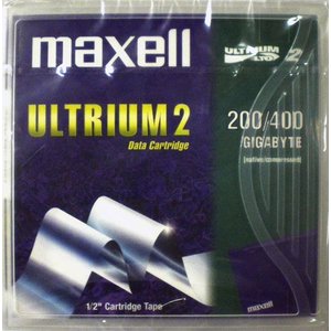 【生産終了品・在庫限り】Maxell LTO Ultrium2 データカートリッジ 200GB/400GB LTOU2/200XJ