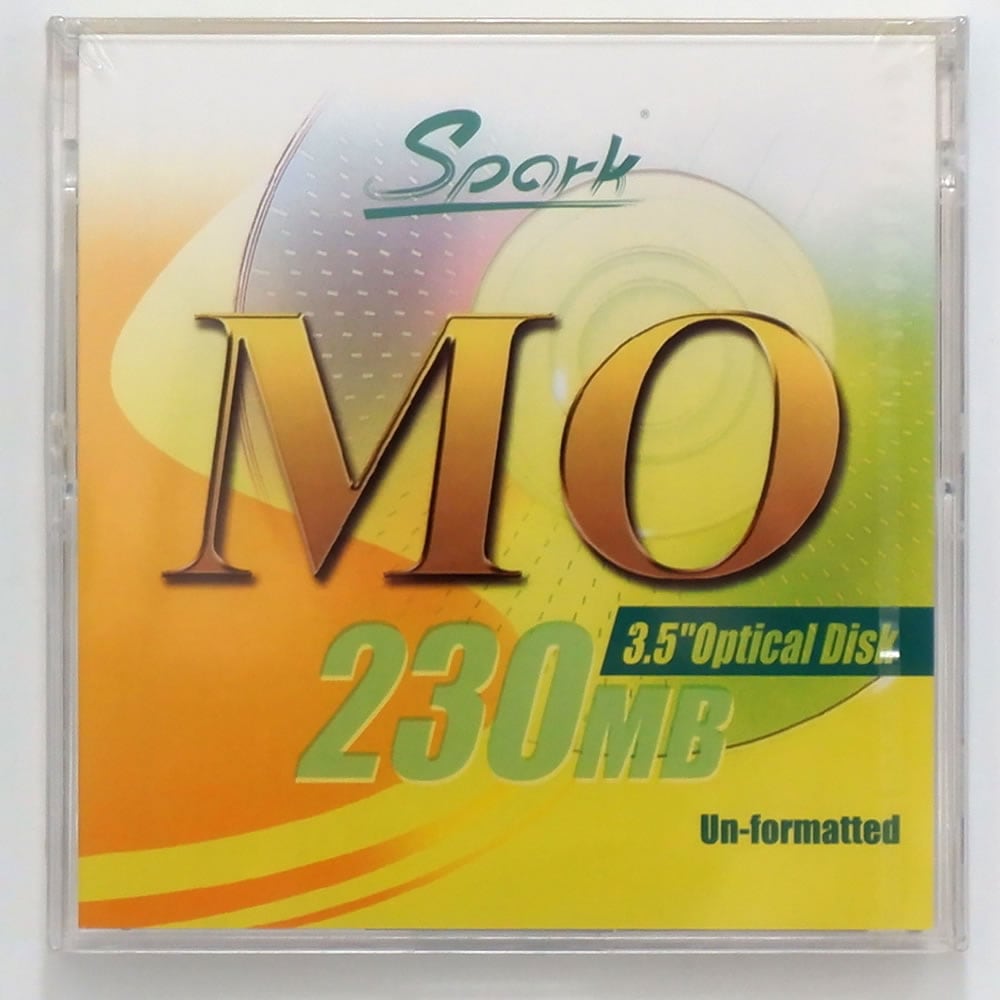 【アウトレット】在庫限り！SPARK 3.5インチ ＭＯディスク 230ＭＢ アンフォーマット 1枚入