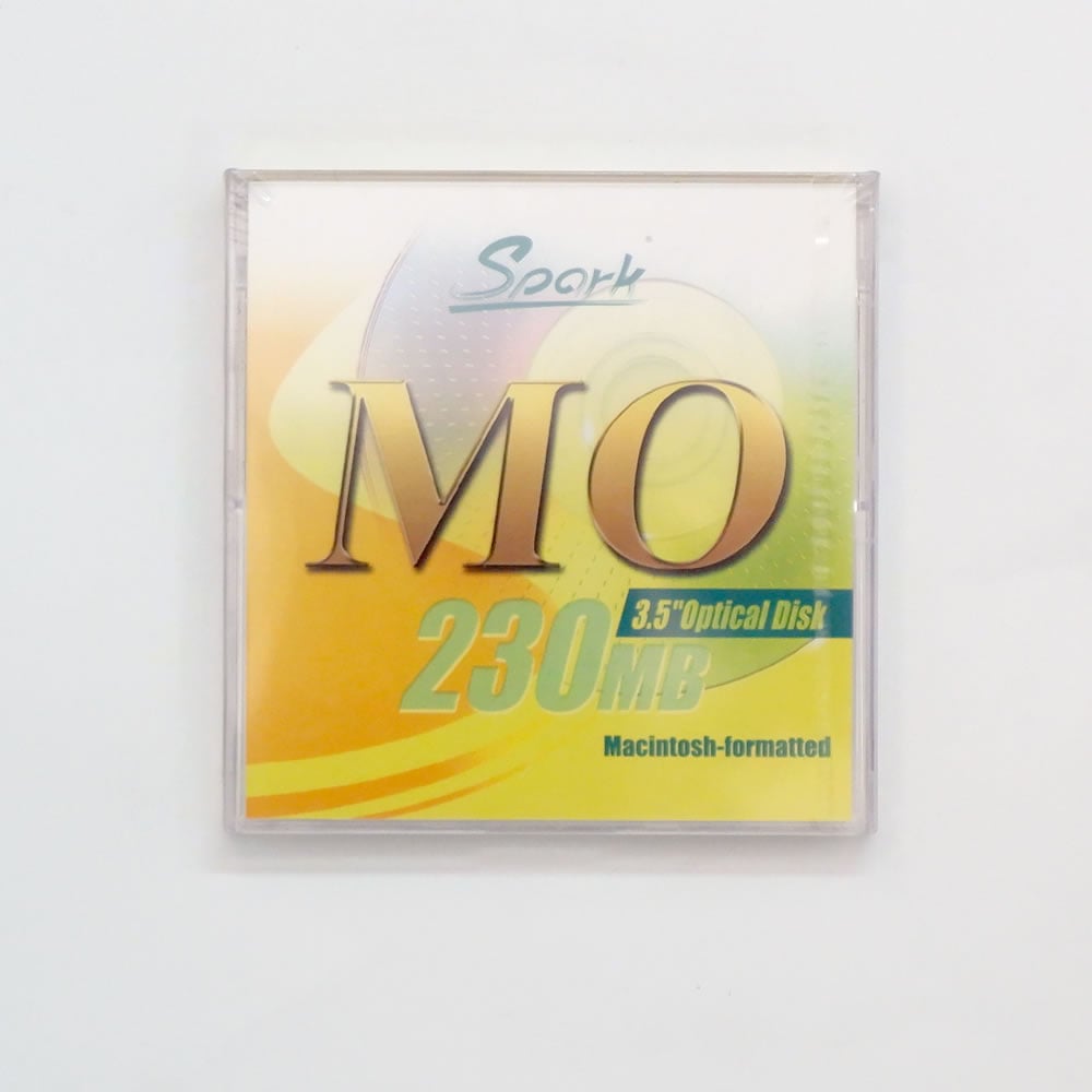 【アウトレット】在庫限り！SPARK 3.5インチ ＭＯディスク 230ＭＢ MACフォーマット済 1枚入