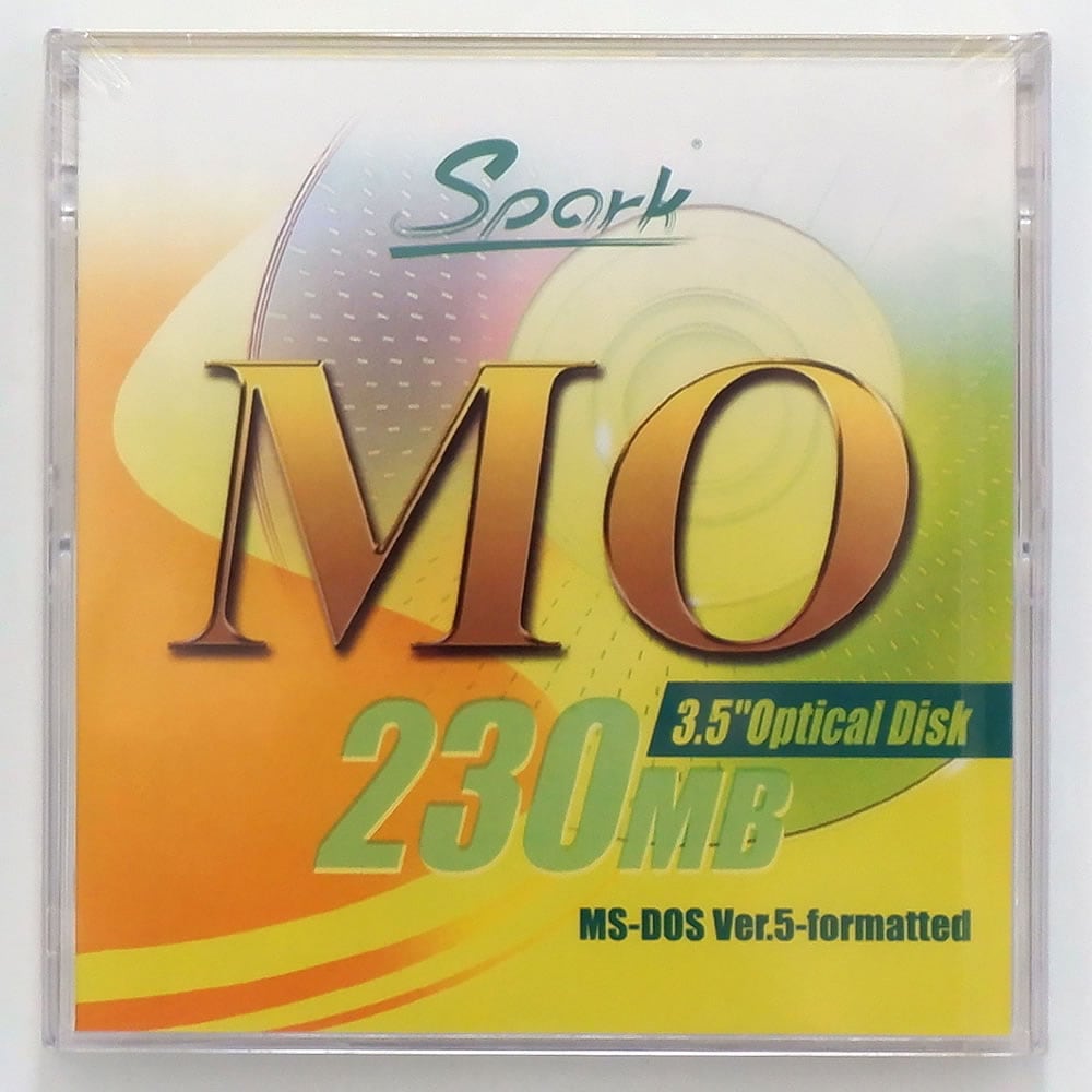 【アウトレット】在庫限り！SPARK 3.5インチ ＭＯディスク 230ＭＢ MS-DOSフォーマット済 1枚入