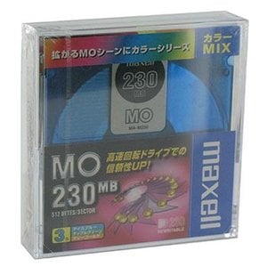 【アウトレット】マクセル 3.5インチ MOディスク 230MB 3枚 アンフォーマット