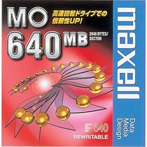 【アウトレット】マクセル 3.5インチ MOディスク 640MB 1枚 アンフォーマット