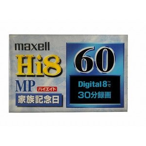 【アウトレット】 マクセル HI8 ビデオカメラ用カセットテープ  60分 家族記念日 Hi8 MP 1巻