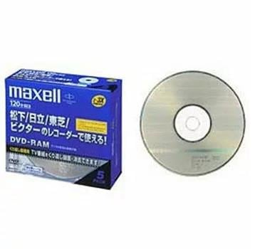 【アウトレット】  マクセル くり返し録画用DVD-RAM 120分 3倍速 10枚 5mmPケース DRM120BG.S1P10S**