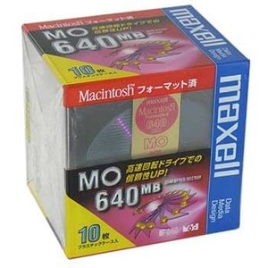 【アウトレット】 マクセル 3.5インチ MOディスク 640MB 10枚パック Machintoshフォーマット済み