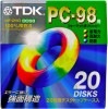 【アウトレット】  TDK 3.5インチ 2HD フロッピーディスク  強面構造フロッピー 20枚入り PC-98用 DOS8フォーマット済 プラケース MF2HD-PCX20PS|フロッピーディスク