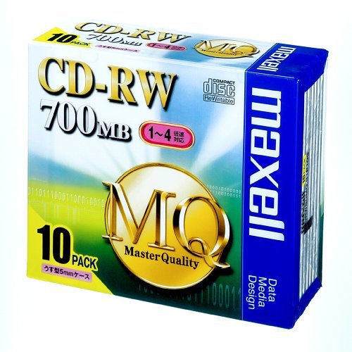 マクセル maxell CD-RW MQシリーズ データ用 700MB 4倍速対応 10枚