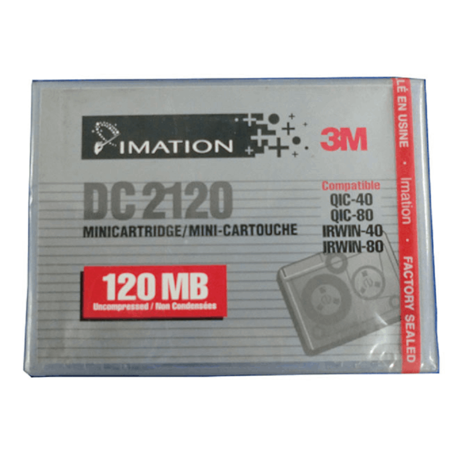 【アウトレット】 IMATION (3M) QIC 1/4インチ mini データカートリッジ 120MB DC2120P レガシー