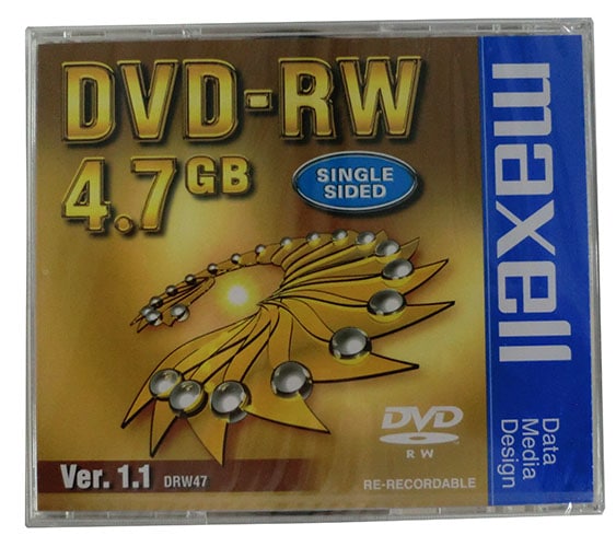 【アウトレット】 マクセル データ用 DVD-RW 4.7GB 1倍速対応 1枚 DRW47.1P