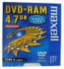 【アウトレット】 マクセル データ用 DVD-RAM 4.7GB TypeIIカートリッジ (取り出し可能) 1枚 DRM47R.1P**|DVD-RAM|アウトレット