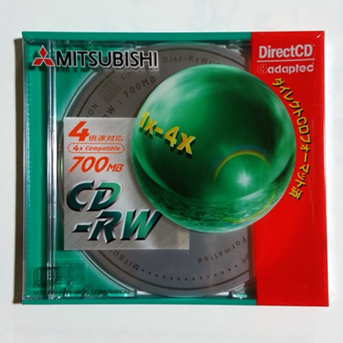【アウトレット】三菱化学メディア CD-RW 4 倍速対応　700MB　RW80QF1　10枚セット