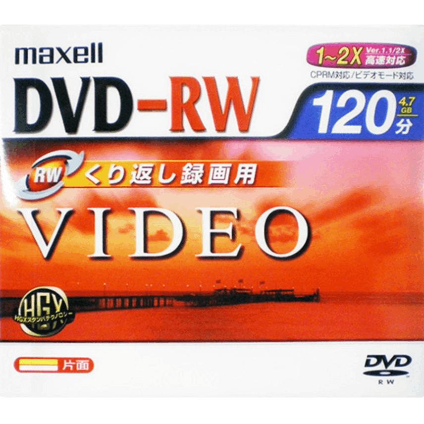 【100枚まとめ買い・売り切れ御免】 Maxell DVD-RW地上デジタル放送対応 4.7GB 2倍速対応  1枚 (100枚セット)**