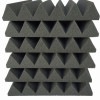 HIDISC Youwei 粘着テープ付高密度音響ウェッジ吸音パネル 60x60x5cm チャコールグレー 6枚入り FA-CH60|吸音材|音響アクセサリー、サウンド関連