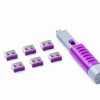 HIDISC SmartKeeper ESSENTIALシリーズ USBポートロック 6個 プラス ロック解除キー(Lock Key Basic) セット パープル HDUL03PKPL|SMART 