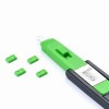 HIDISC SmartKeeper ESSENTIALシリーズ Mcro USB Type-Bポート ロックアダプタ 4個 プラス ロック解除キー(Lock Key Mini) セット グリーン H