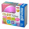 maxell データ用 CD-RW 700MB 4倍速対応 カラーMIX 10枚 5mmケース入 CDRW80MIX.1P10S|CD|記録メディア