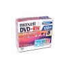 【アウトレット】maxell DVD-RW 繰り返し録画用 地上デジタル放送対応 4.7GB 4倍速対応 5枚 5mmスリムケース入り カラーディスク ノンプリンタブル**|DVD|記録メディア