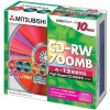【売り切れ御免】 三菱化学メディア CD-RW データ用 700MB 4-12倍速対応 10枚 カラーミックス 5mmスリムケース入り HighSpeedCD-RW専用 SW80EM10**|CD|記