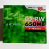 【100枚まとめ買い】【アウトレット】三菱化学メディア CD-RW 1-4倍速対応 650MB 10枚×10パック|CD-RW|アウトレット