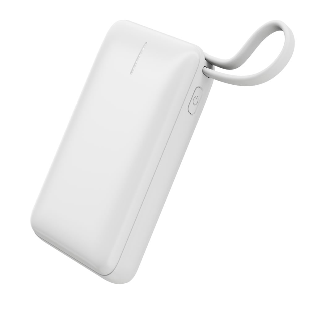 HIDISC リン酸鉄 10000mAh 急速充電 モバイルバッテリー ホワイトHD-MB10000CRSLSWH