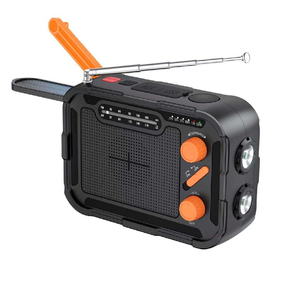 HIDISC ソーラー多機能ラジオ HD4-SMR5KBK