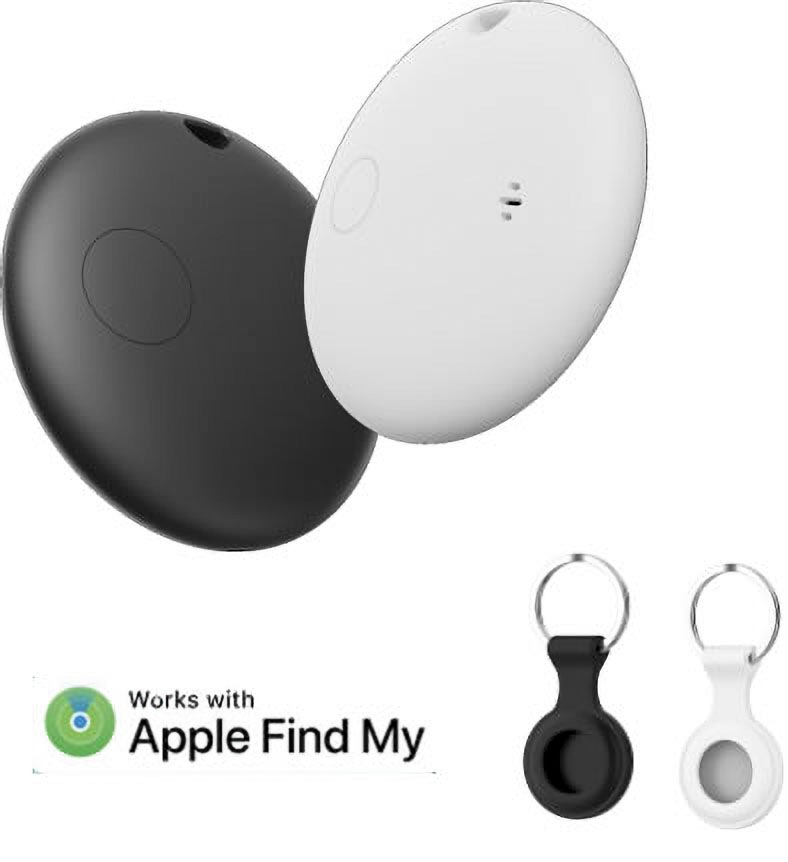 iPhone用 Find My スマートトラッカー ブラック キーホルダーケース付 HD-TAGHB16KBK|エアタグ|スマホ用品