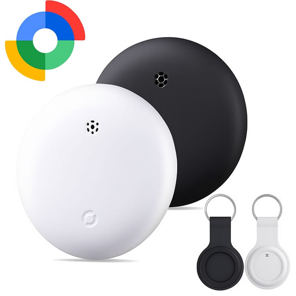 Android用 Find My スマートトラッカー ホワイト キーホルダーケース付 HD-TAGHB15WH