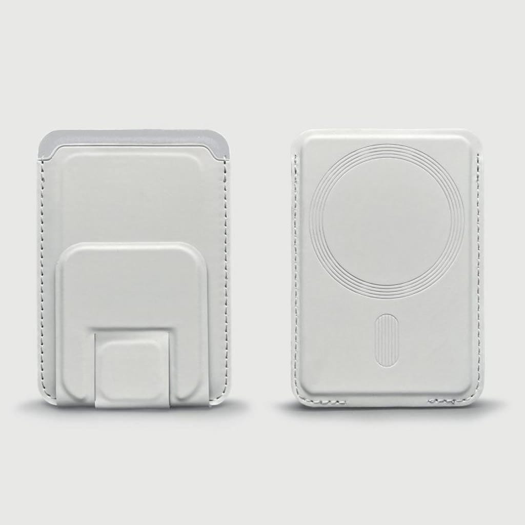 HIDISC スタンド付マグネットカードケース ホワイト HD-MGCCRWH